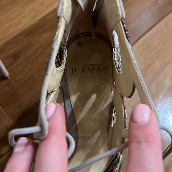 Alexandre Birman Elenara Python Heels Mono Grigio - Sz 37 - Picture 3 of 4